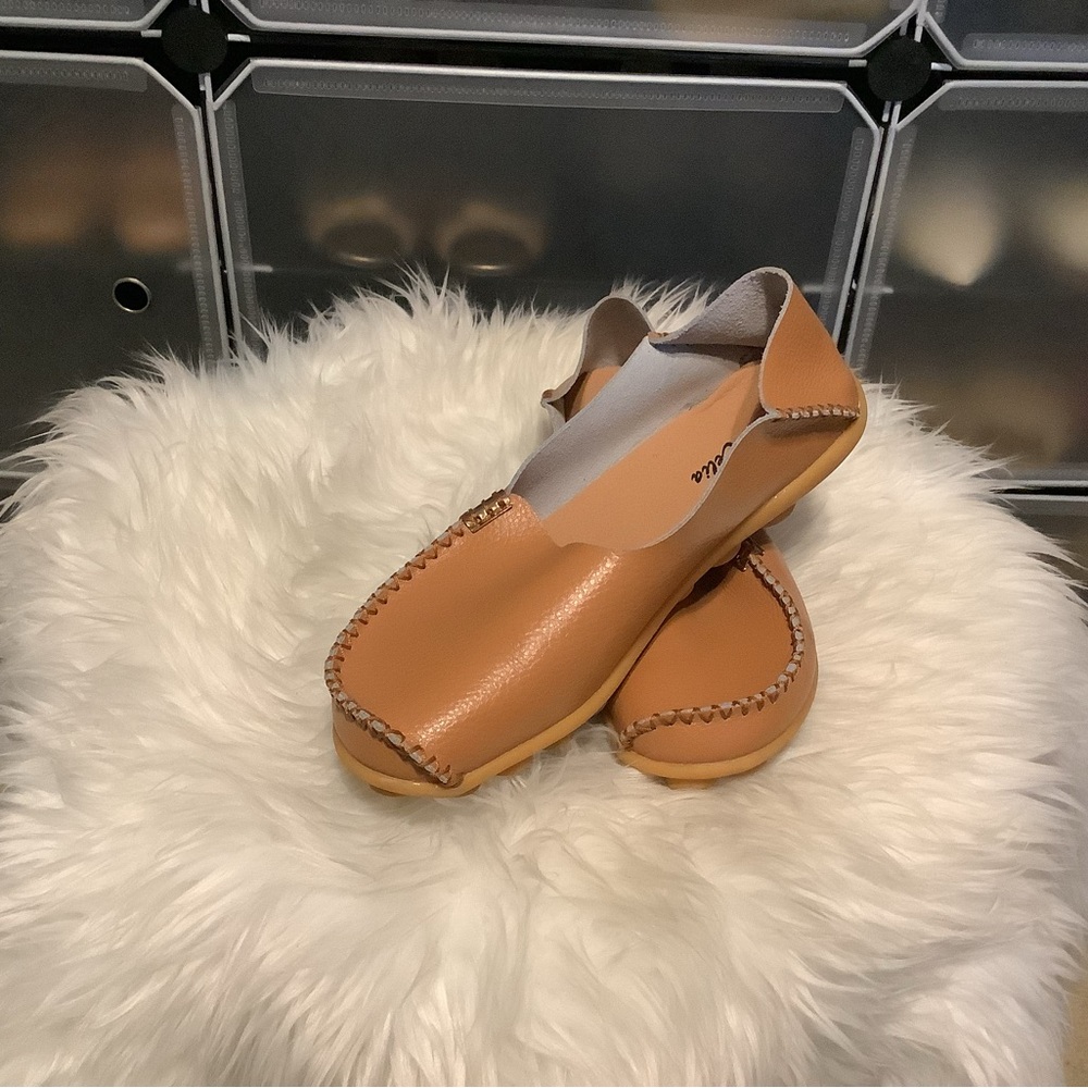 Ldies leather flats